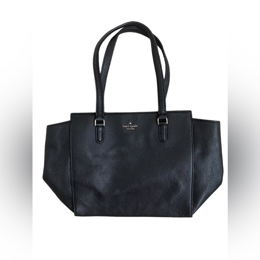 Kate Spade Pebbled Leather Tote with Silver Hardware